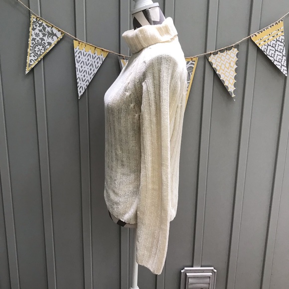 SO GSJC Cream Chenille Turtleneck Pullover Sweater - Picture 2 of 7